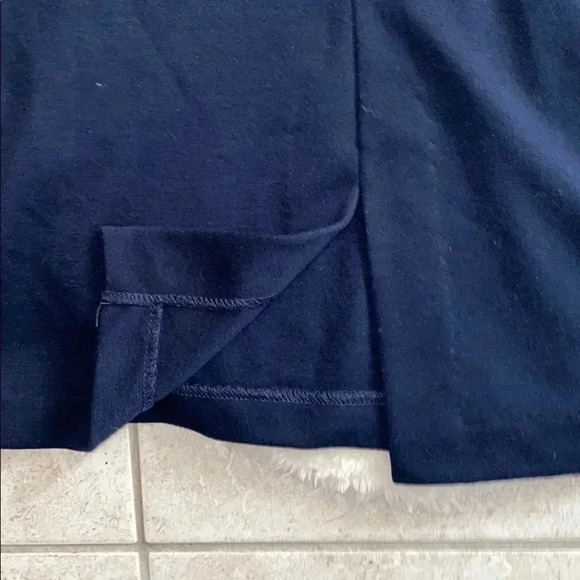 Laura Petites navy lace mini  midi sleeveless dress - Picture 9 of 10